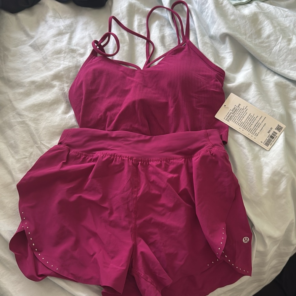 lululemon athletica Women's fast and free shorts and align strappy ribbed tank